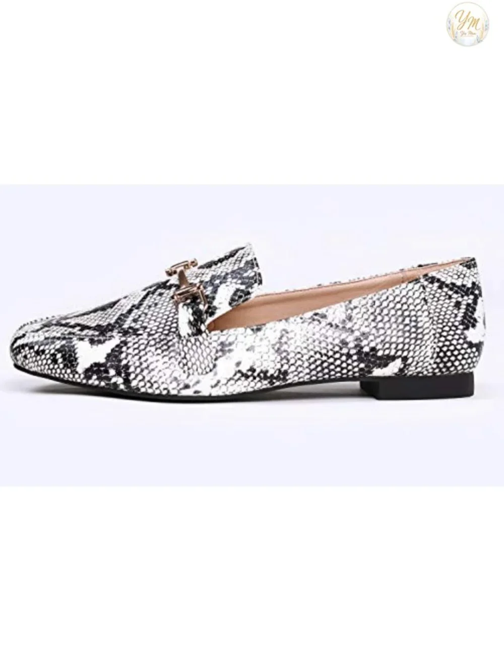 Fashion Trim Deco Loafer Slippers Women's Square Toe Slip On Flats